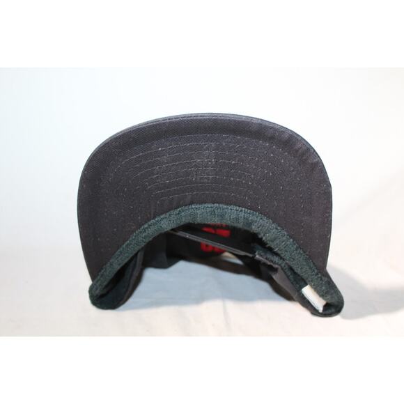 Vintage 1990 Nike Air Jordan V OG Jumpman Logo Chicago Bulls Black/Red Bred Hat - Picture 7 of 7